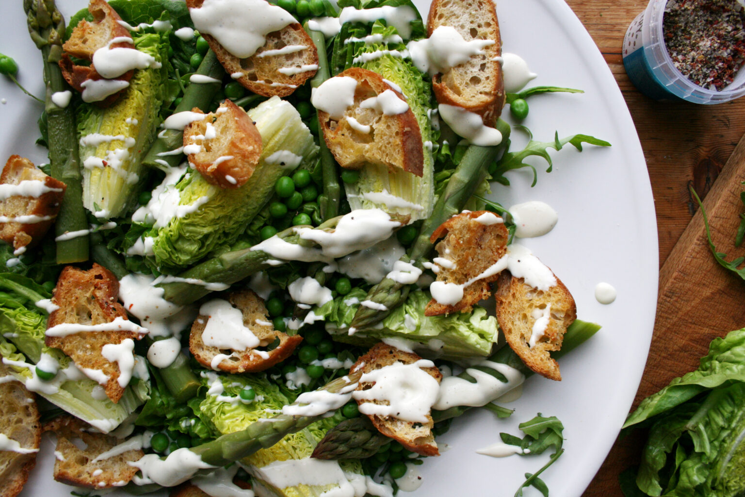 Vegetarian Caesar Salad Dom In The Kitchen