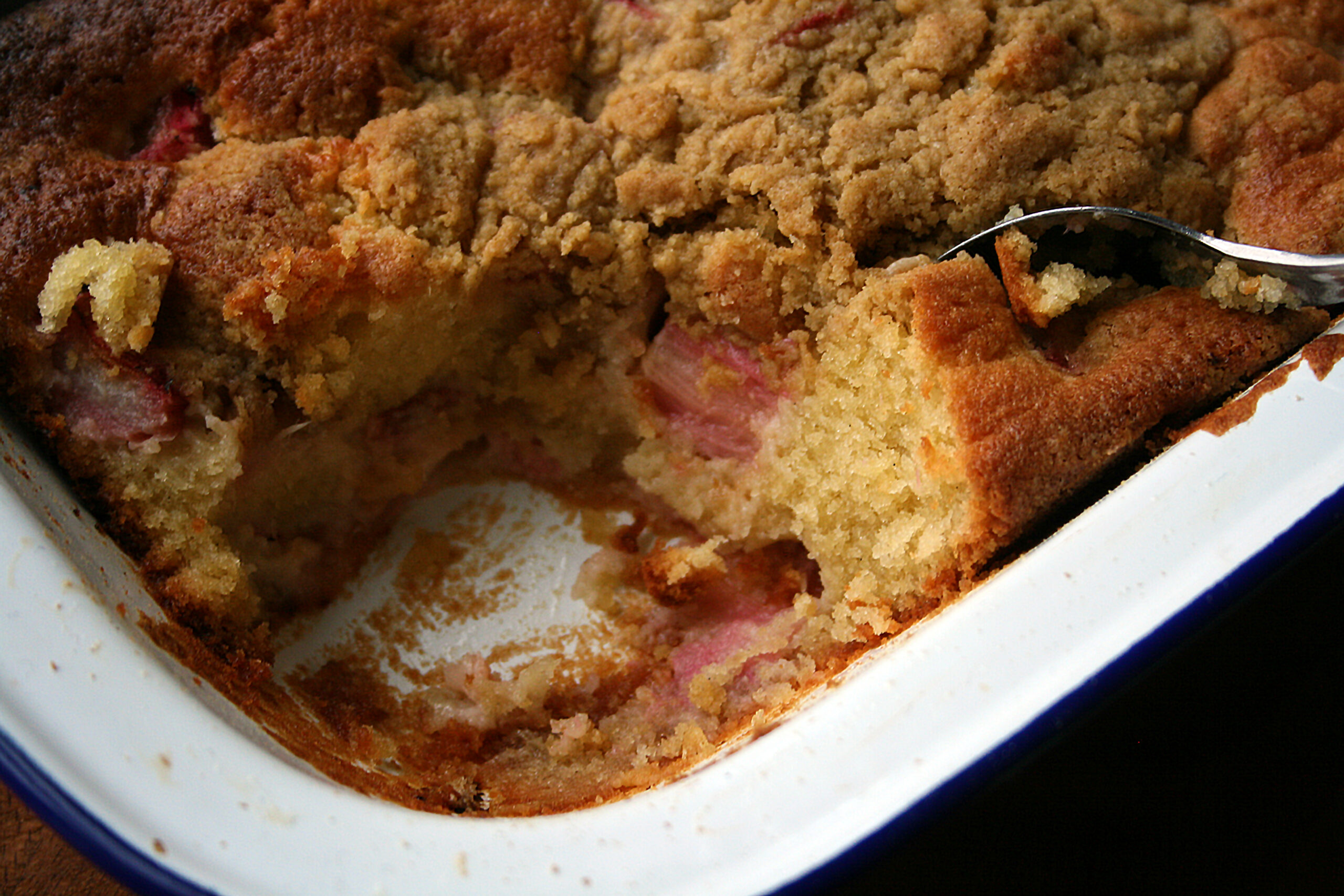 Rhubarb Pudding - Dom In The Kitchen