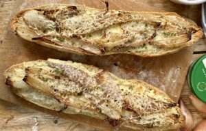 caramelised onion baguettes